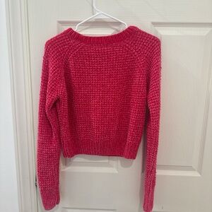 Altar'd State Vibrant Red Crew Neck Sweater